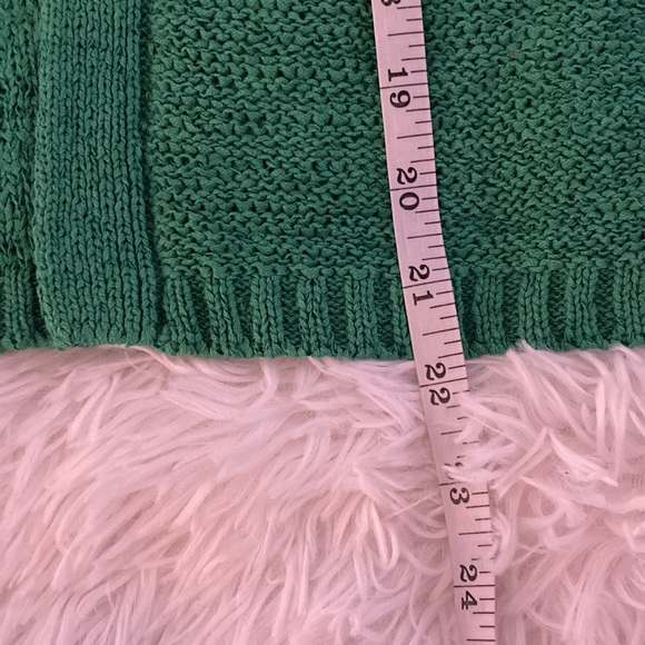 Saint Tropez West sz S green knit cardigan with top decorative button c… - Picture 10 of 13